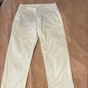 White Casual Pants